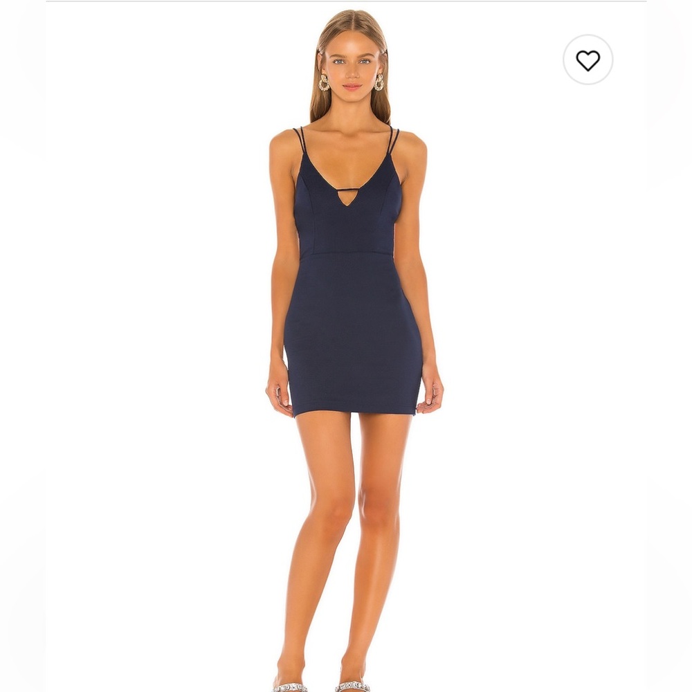 Superdown navy mini dress
